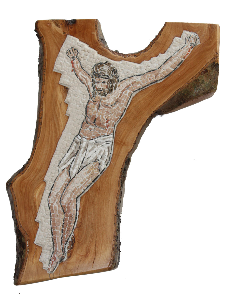 Cristo crocifisso nell'ulivo / Christ crucified in olive wood